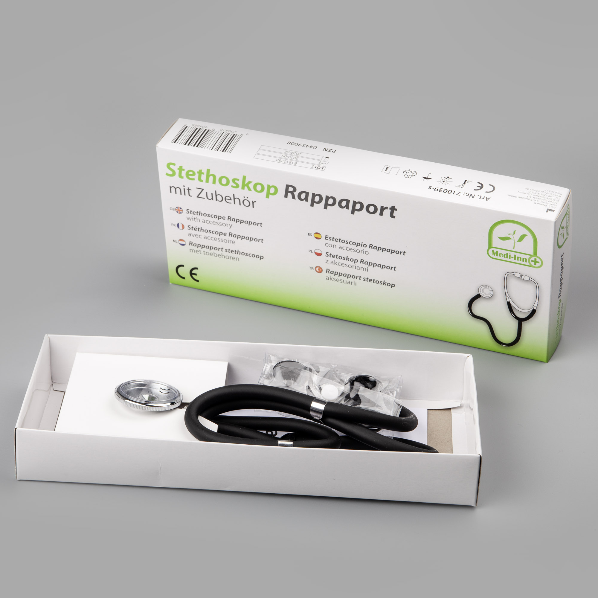 Stethoskop Rappaport mit Zubehör