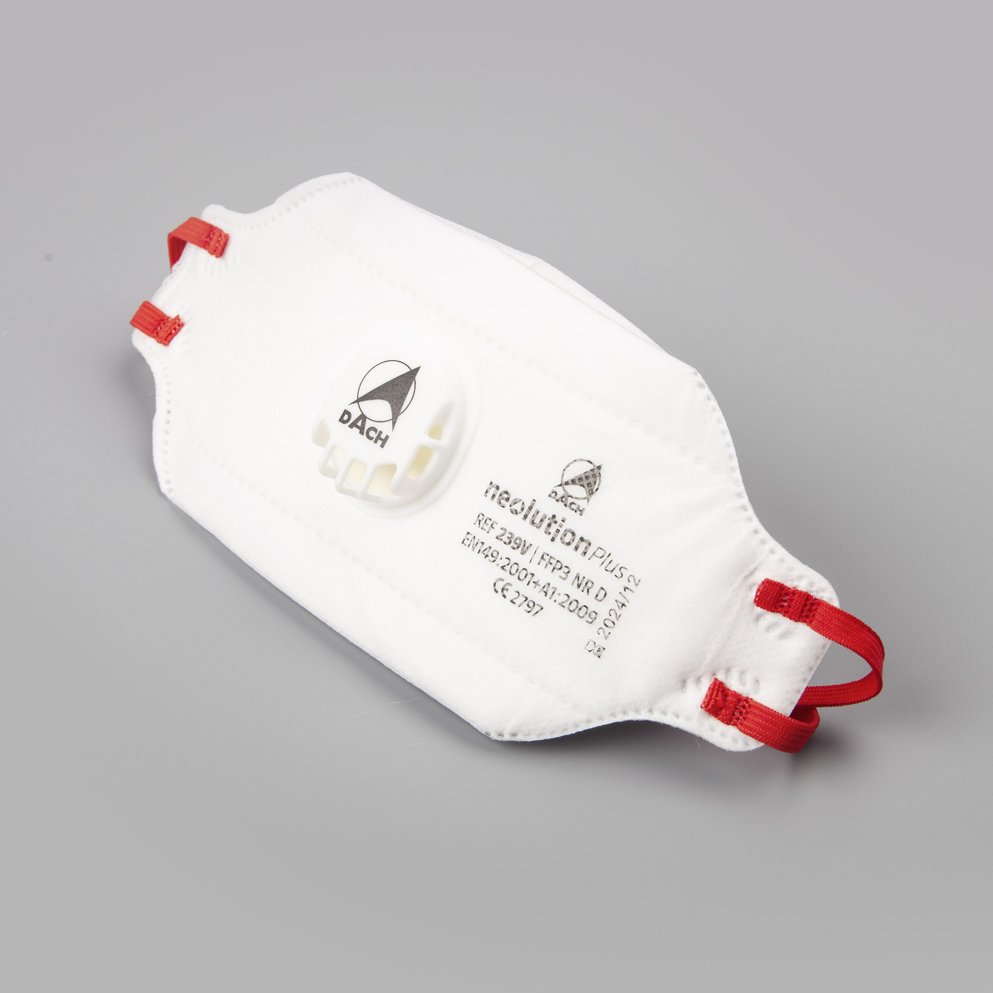 Einmal-Atemschutzmaske FFP3 mit Ausatemventil, gefaltet, einzeln verpackt